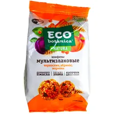 Конфеты Eco Botanica (Эко Ботаника) Natura 80г мультизлаковые чернослив-абрикос-морковь