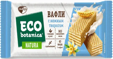 Вафли эко-ботаника с жировой нач. с творогом 25гр 1/24шт. Рот фронт-0