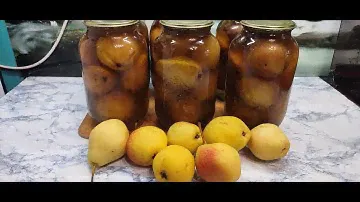 Мармеладная груша в мятном сиропе / Marmalade pear in mint syrup