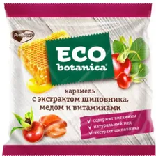 Карамель Эко ботаника с экстрактом шиповника, медом и витаминами 150г