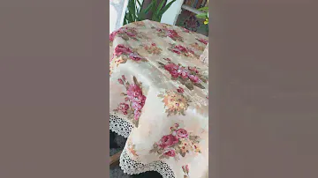 Скатерть с кружевом