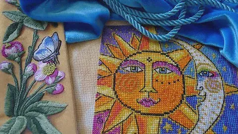 66. Что вышивала? MILL HILL Sister Sun, Brother Moon. Панна. Ботаника.Яблоня. Что купила? 123stitch