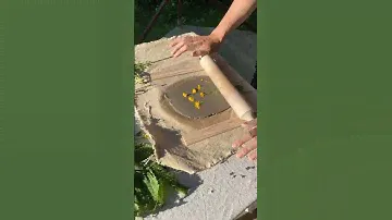 Так создается плитка с оттисками растений🍀❤️