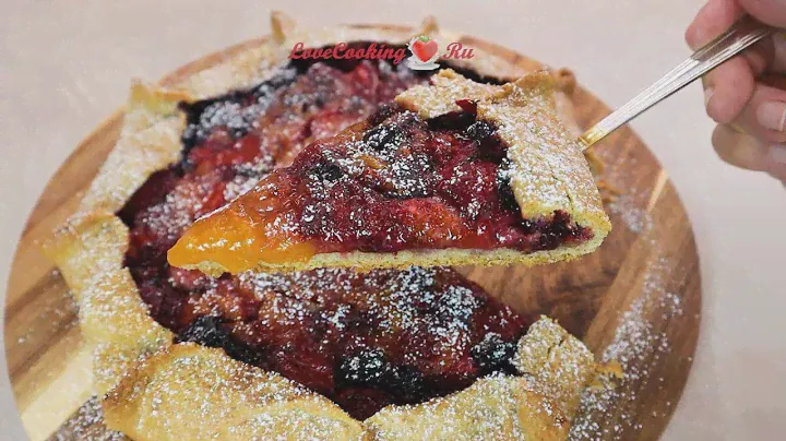 Постная галета с ягодами и фруктами | Галета из цельнозерновой муки | LoveCookingRu